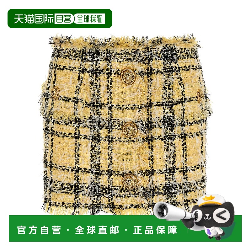 1h可退 香港直邮BALMAIN 女士半身裙 GF1LBB42XL73AAA SS2026 花