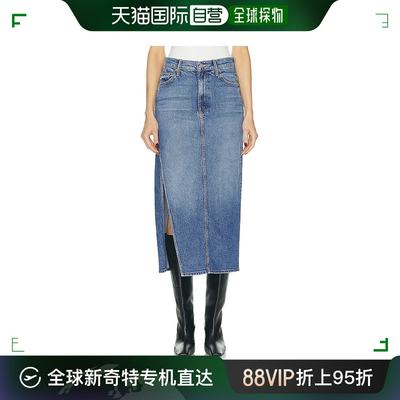 香港直邮潮奢 mother denim 女士 Second 开衩半身裙 97651296