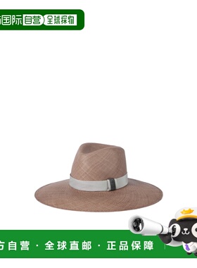 1h可退 香港直邮Brunello Cucinelli 饰带宽檐草帽 MCAP90019C