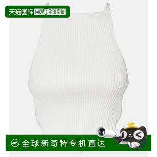 罗纹针织剪口背心上衣 1小时内可退 香港直邮潮奢 Courreges 女士