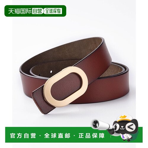 日本直邮florge 真皮椭圆扣宽皮带 FL8218EW08150 腰带