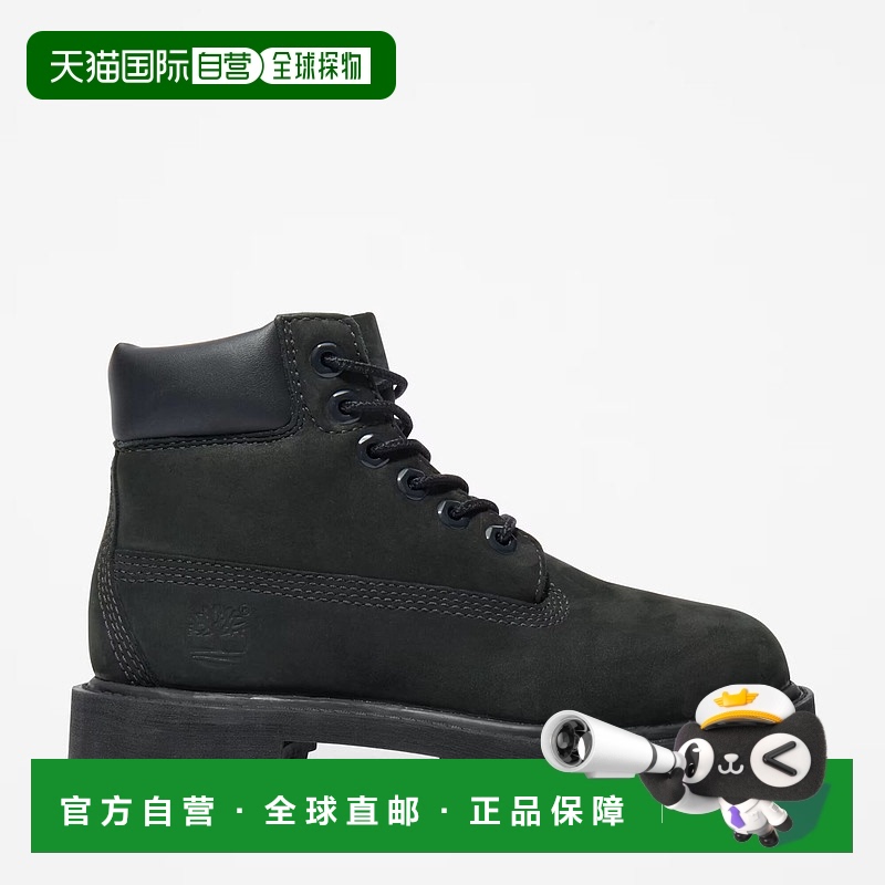 自营 Timberland Premium 6 英寸防水靴黑色磨砂皮 TB-012707-001