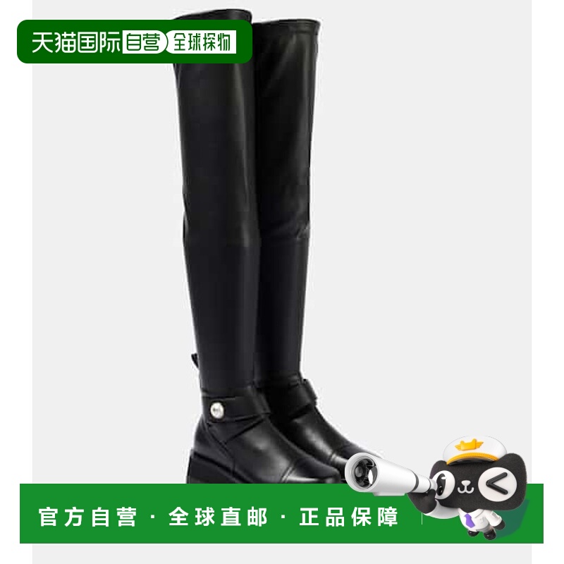 香港直邮Jimmy Choo 周仰杰 女士 Meena 皮质过膝靴子