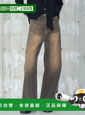 1h可退 日本直邮EMODA 女装 RIM宽松直筒牛仔裤 半低腰设计 04255