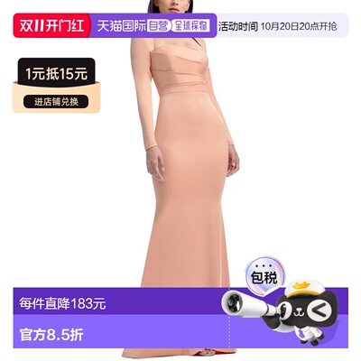 自营Dress The Population Delores Mermaid Dress - coral 美国
