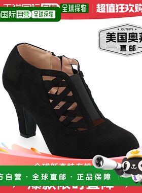 Journee Collection 女式 Piper 短靴 - 黑色 【美国奥莱】直发