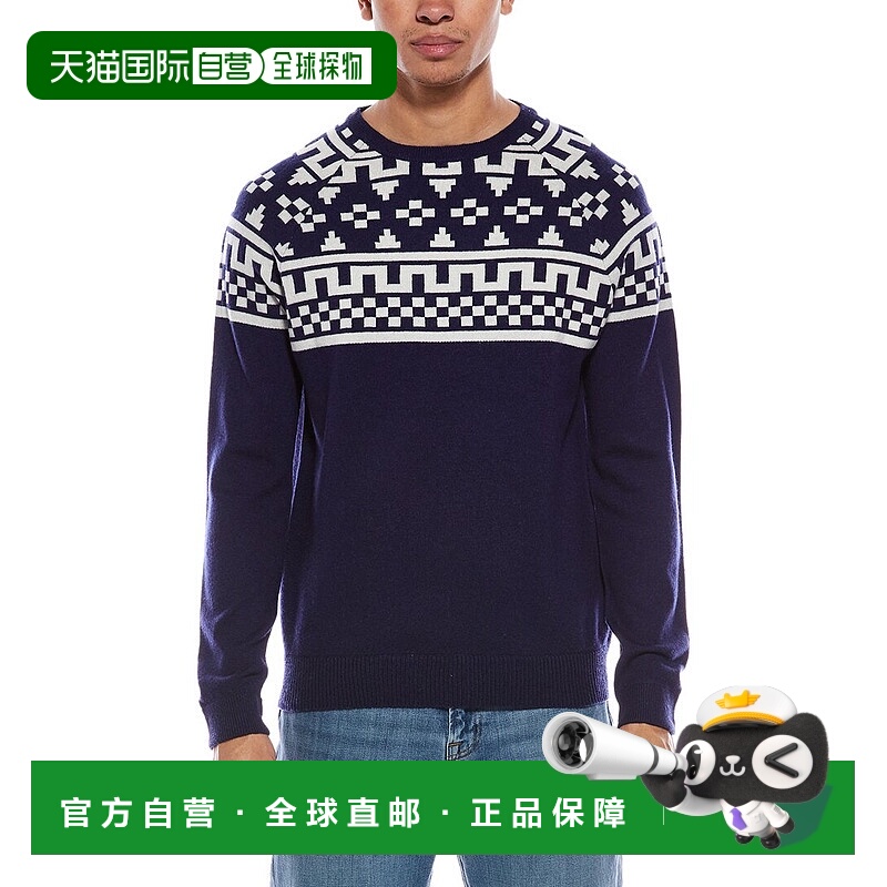 自营Brodie Cashmere Fairisle Wool & Cashmere-Blend Crewneck