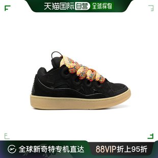 香港直邮Lanvin浪凡女士运动鞋 DRA2A21 黑色平底系带FWSKDK02