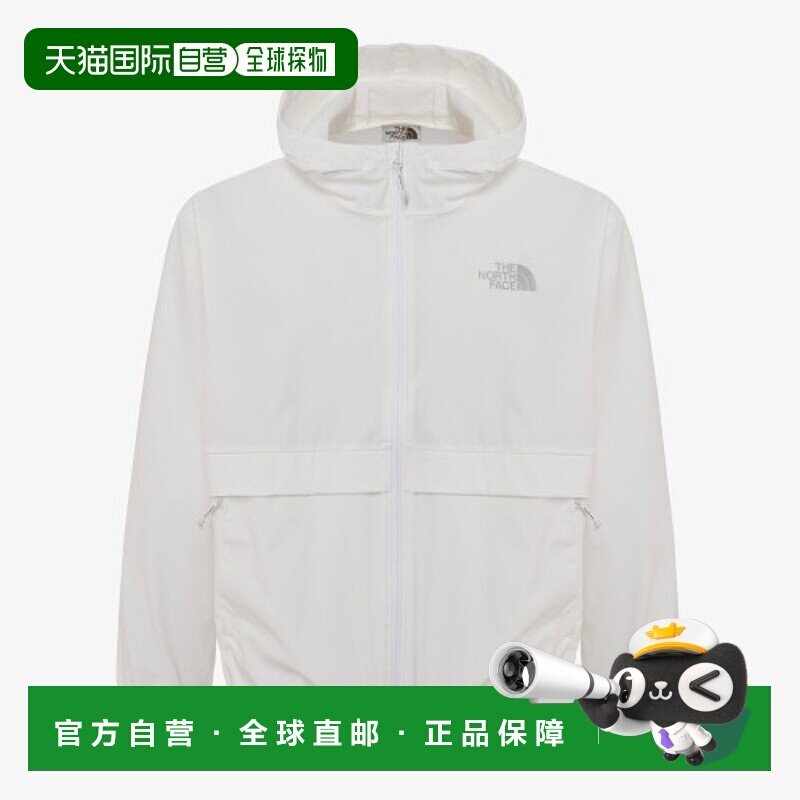 韩国直邮北面THE NORTH FACE 纯色连帽宽松长袖夹克外套 男款 白