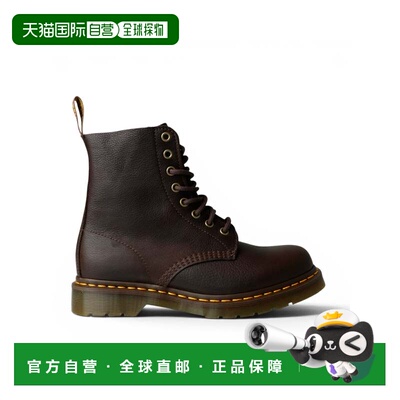 自营dr. martens1460 pascal皮革系带靴子-黑色 美国奥莱直发