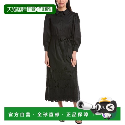 自营Mikael Aghal Midi Dress - black 美国奥莱直发连衣裙