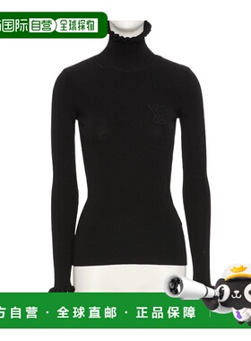 香港直邮VALENTINO 女士外套 BKC66G9H70NO AW2025 黑色 高领长袖