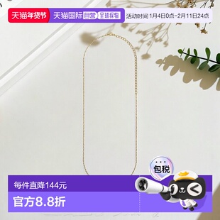 日本直邮日潮 agete 阿卡朵WEB限定金色项链链条吊坠