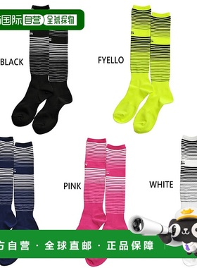 日本直邮 Dow Punch 边框提花袜子足球五人制足球长筒袜袜子黄色D