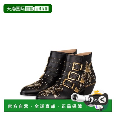 香港直邮CHLOÉ 女士靴子 100120262413004 CO 黑色 Ankle boots S