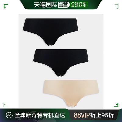 香港直邮潮奢 cotton:on 女士 boyleg frappe 棉质无痕黑色内裤()