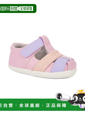 自营 See Kai Run Brook III INF皮革步行凉鞋-粉红色 美国奥莱直