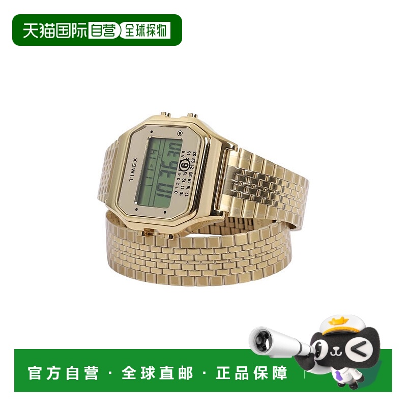 1h可退 日本直邮Timex天美时 x Margiela T80 联名手表 金色不锈