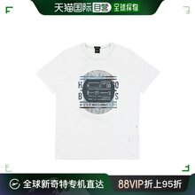 BOSS 白色印花短袖 T恤 50377713 100 香港直邮HUGO TEE4 男士