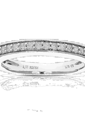 自营vir jewels1/3 克拉 20 颗宝石圆形切割实验室培育钻石结婚戒