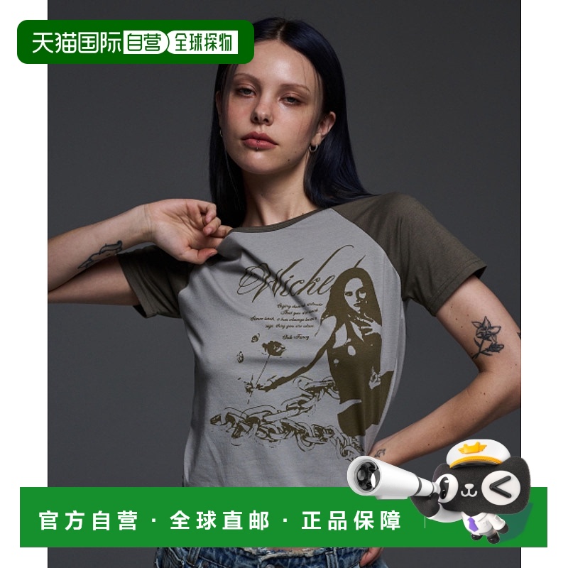 韩国直邮NASTY FANCY CLUB街头辣妹潮牌青春休闲时尚春夏新款T恤F