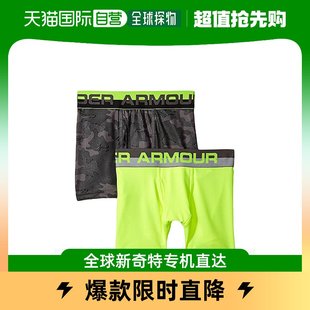 男童UA 迷彩平角内裤 2件装 under armour 香港直邮潮奢 安德玛