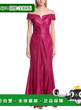 自营 rene ruiz雷内 鲁伊斯美人鱼礼服-粉红色 美国奥莱直发