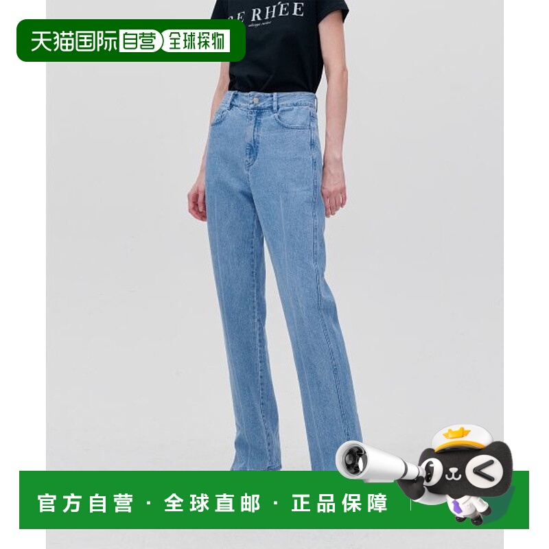 韩国直邮RE RHEE 女士女装牛仔裤RP2SLO062-0 SLIT HEM DENIM JEAN