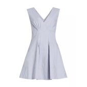 Lam 时尚 女士 美国直邮Derek 连衣裙V领无袖 修身 优雅自然女装