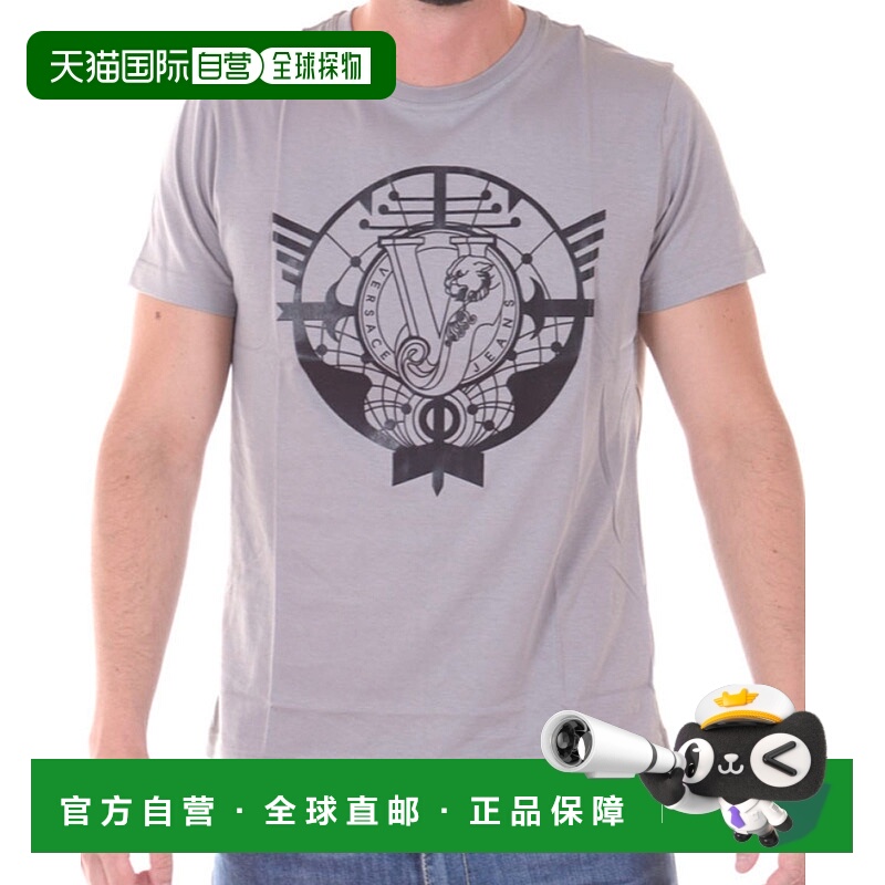 1h可退 香港直邮VERSACE JEANS 男士T恤 B3GPA7R2GRIGIOGREY SS20