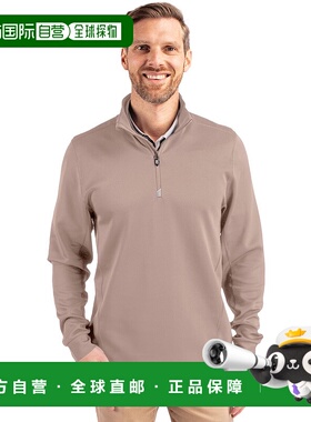 自营Cutter & Buck Traverse Stretch Quarter Zip Mens Pullover