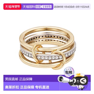 自营adornia14k Gold and Silver Plated Connected 3-Piece Ring