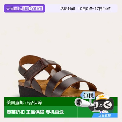 自营naot女式Kayla凉鞋-窄款水牛皮革棕色-水牛皮革棕色 【美国奥
