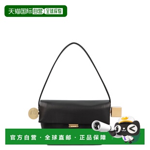 1h可退 香港直邮Jacquemus 女士 ROND CARRÉ 皮革斜挎包 24HBAW00