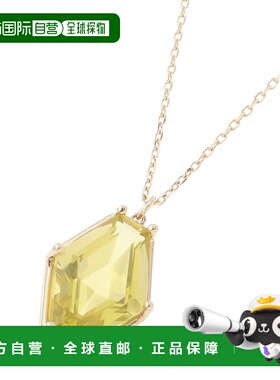 日潮跑腿COCOSHNIK K10 柠檬石英六角形切割项链 405-31826新款