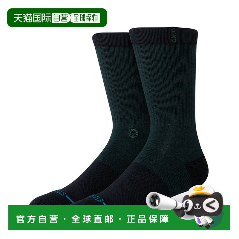 1h可退 日本直邮STANCE NIGHTFALL CREW 花型图案中筒袜 A556C25N