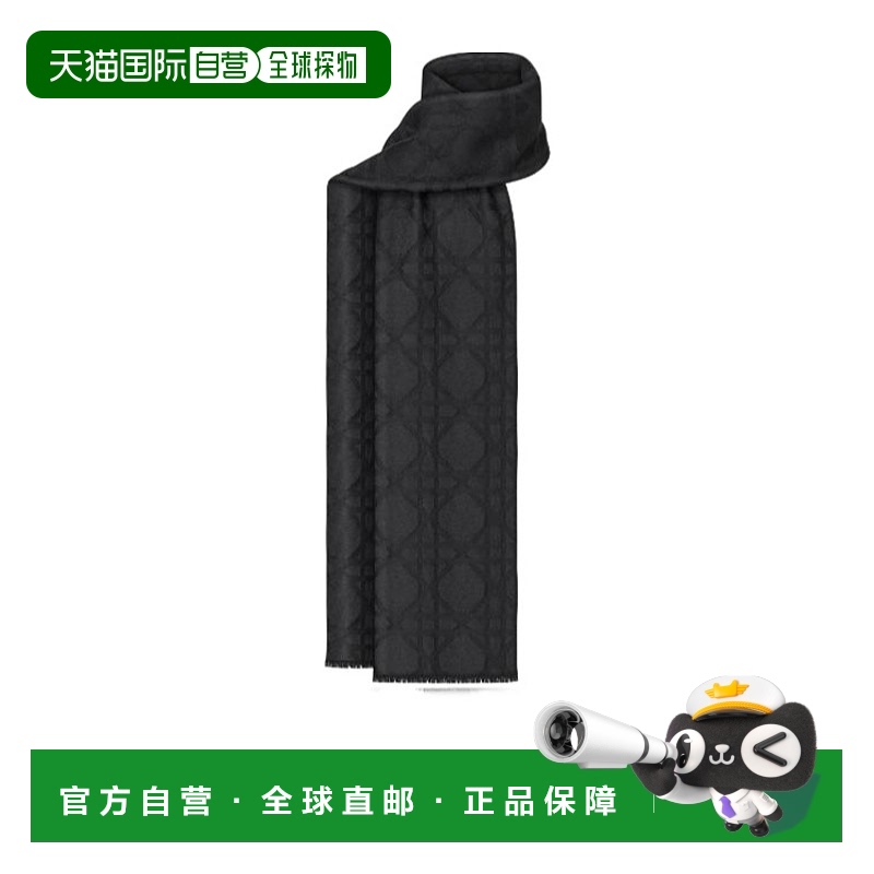 1h可退 香港直邮dior 男士 围巾披肩羊绒格纹配饰