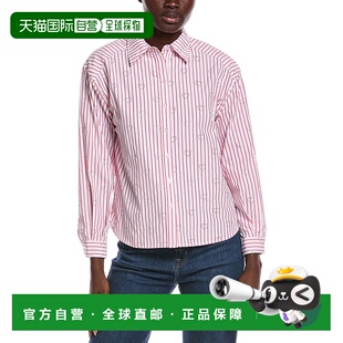 自营Nanette Nanette Lepore Rhinestone Heart Woven Shirt - pi