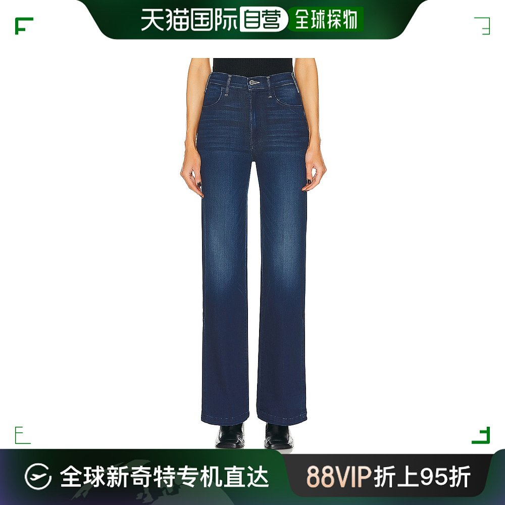 香港直邮潮奢 mother denim女士 Hustler Sidewinder牛仔长裤 1