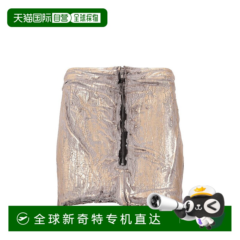 1h可退 香港直邮RICK OWENS 女士半身裙 DS01E3342SGMC02GOLD SS2