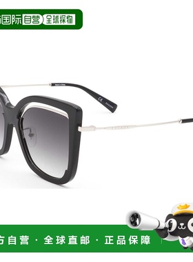 自营 Escada女式54毫米蓝色太阳镜-黑色 美国奥莱直发艾斯卡达