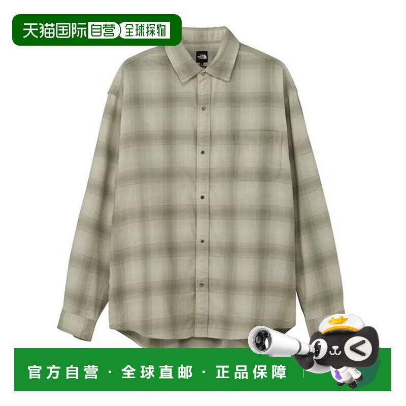 日本直邮THE NORTH FACE 北面法兰绒格纹长袖衬衫 中性款