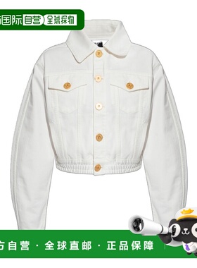 香港直邮Balmain 长袖翻领牛仔夹克 CF1TC083DB69短款