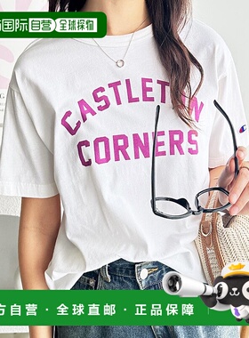 日本直邮GeeRA champion logo T 恤 [R04609EW12764]内搭短袖