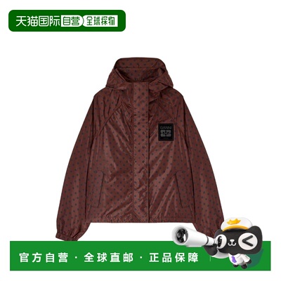 香港直邮GANNI 甘尼 女士 绿色锦纶尼龙夹克 A1010197979CHICORY9