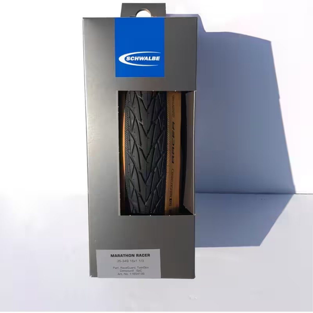 世文Schwalbe Marathon Racer不可折外胎自行车骑行超耐磨轮胎