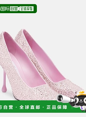 1h可退 香港直邮潮奢 Jimmy Choo 周仰杰 女士 Ixia 95 精饰绸缎