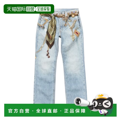 1h可退 香港直邮ACNE STUDIOS 女士牛仔裤 AK1116228 AW2026 蓝色
