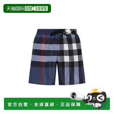 香港直邮BURBERRY 男士泳装短裤 KPIELOWE8112685A5805CARBONBLUE