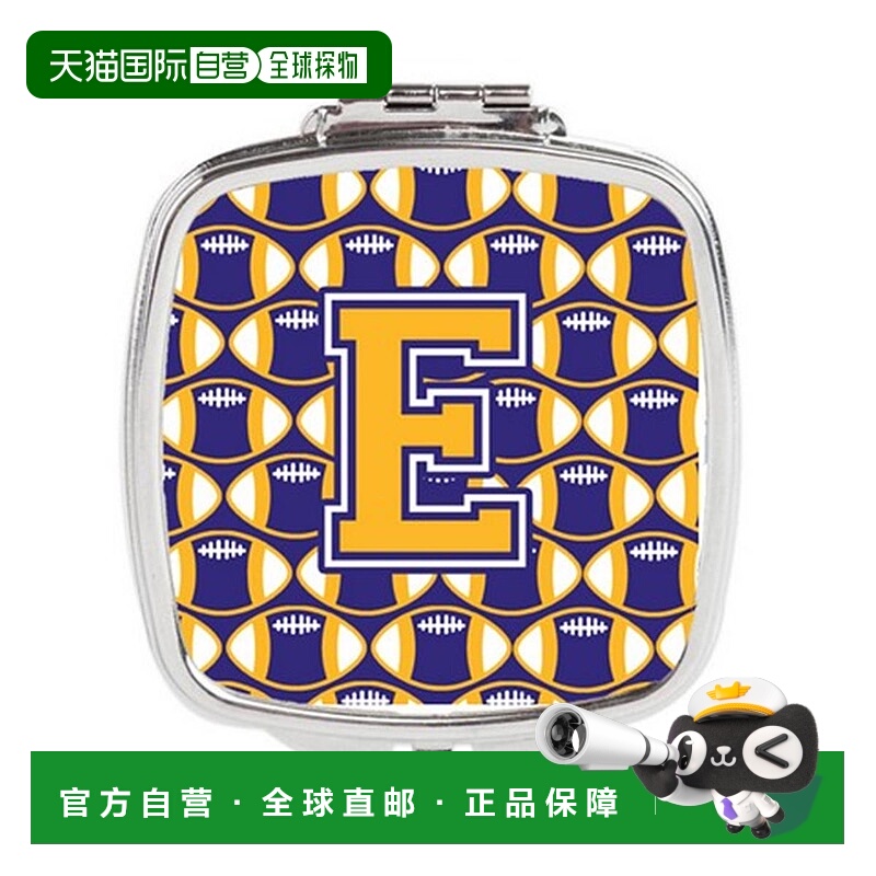 自营 Carolines Treasures CJ1064-ESCM 字母 E 足球紫色和正品